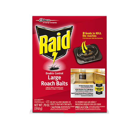 RAID DOUBLE CONTROL LARGE ROACH BAITS